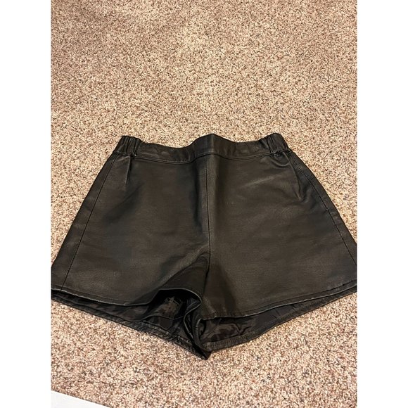 100% Authentic Leather Vintage Shorts Sz 7/8 - Picture 2 of 6